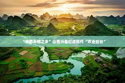“中国杂粮之乡”山西兴县打造现代“农业硅谷”