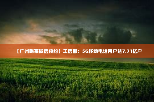 【广州喝茶微信预约】工信部：5G移动电话用户达7.71亿户