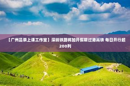 【广州品茶上课工作室】深圳铁路将加开假期过港高铁 每日开行超200列