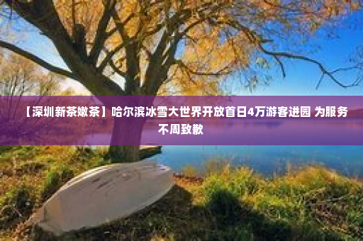 【深圳新茶嫩茶】哈尔滨冰雪大世界开放首日4万游客进园 为服务不周致歉